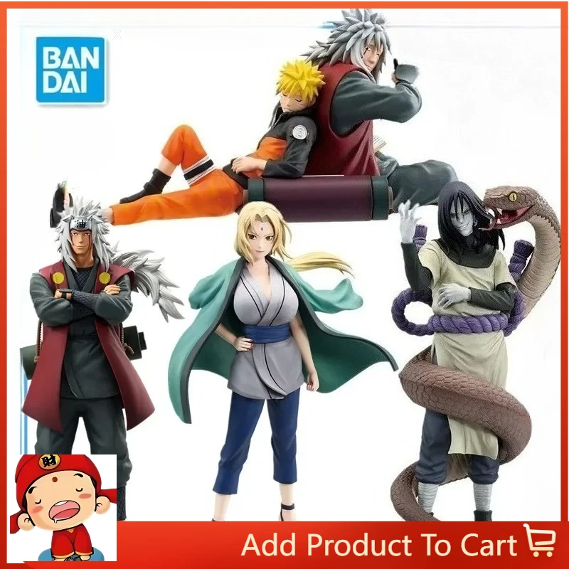 

In Stock BANDAI NARUTO Ichiban KUJI Jiraiya Orochimaru Tsunade PVC Anime Action Figures Model Toys Gifts Action Figure