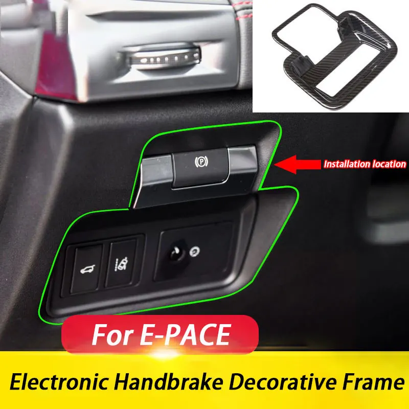 

Рамка для кнопки электронного стояночного тормоза (P-позиция) из АБС-пластика для салона автомобиля Jaguar E-PACE