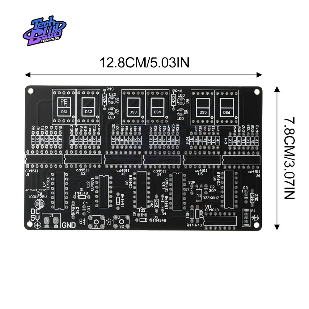 Modułu LED cyfrowy zegar obwodu elektroniczny zestaw zrób to sam samodzielnego montażu i lutowania zapasowy zestaw dla element elektroniczny uczniów