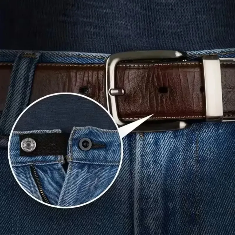1pcs DIY Pant Extender Belt Unisex Waist Band Tight Trousers Jeans Skirts Maternity Button Hooks Garment Sewing Supplies