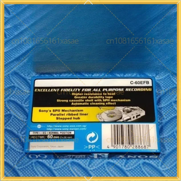 5pcs For Sony EF60 Thick Round Corner Case New Sealed Type I Blank Cassette Tape Vintage Collection