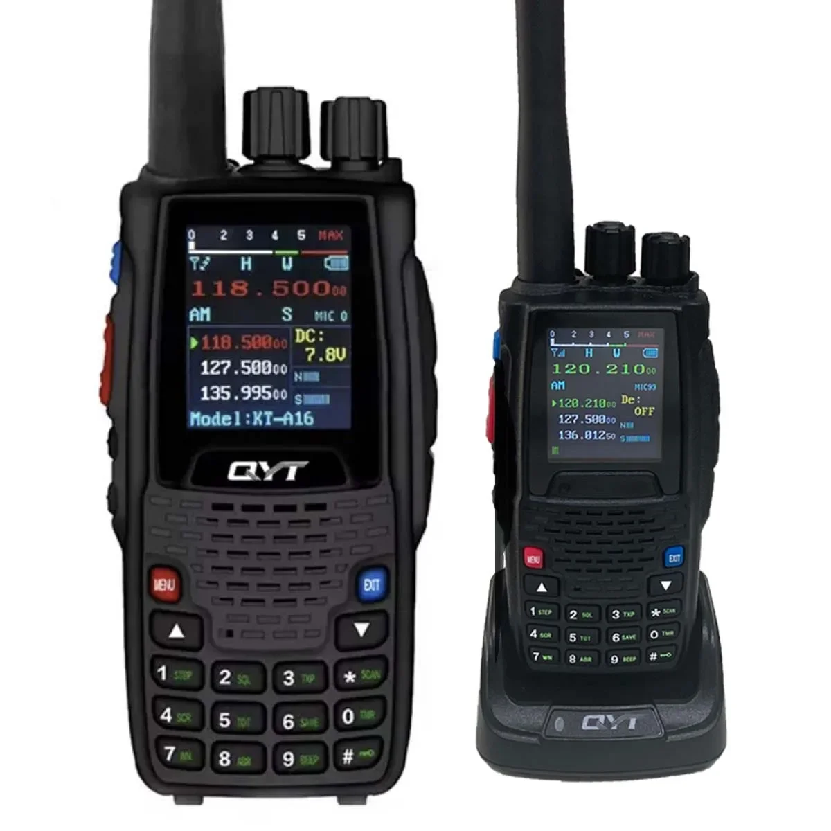 

In stock QYT KT-A16 6W 108-136MHz Aviation Transmitter Band Radio NOAA Weather Long Distance Handheld VOX Transmit Air HT Walkie