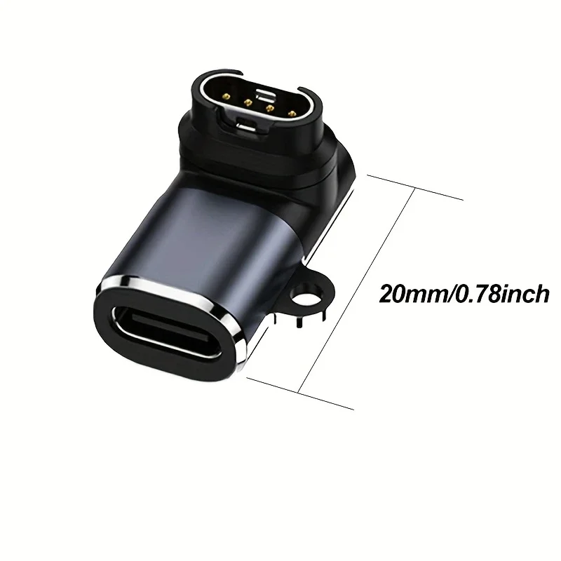 Type-C Charging Adapter Dock for Garmin Smartwatches ,Compatible with Vivoactive, Venu, Instinct,Fenix, Forerunner Series