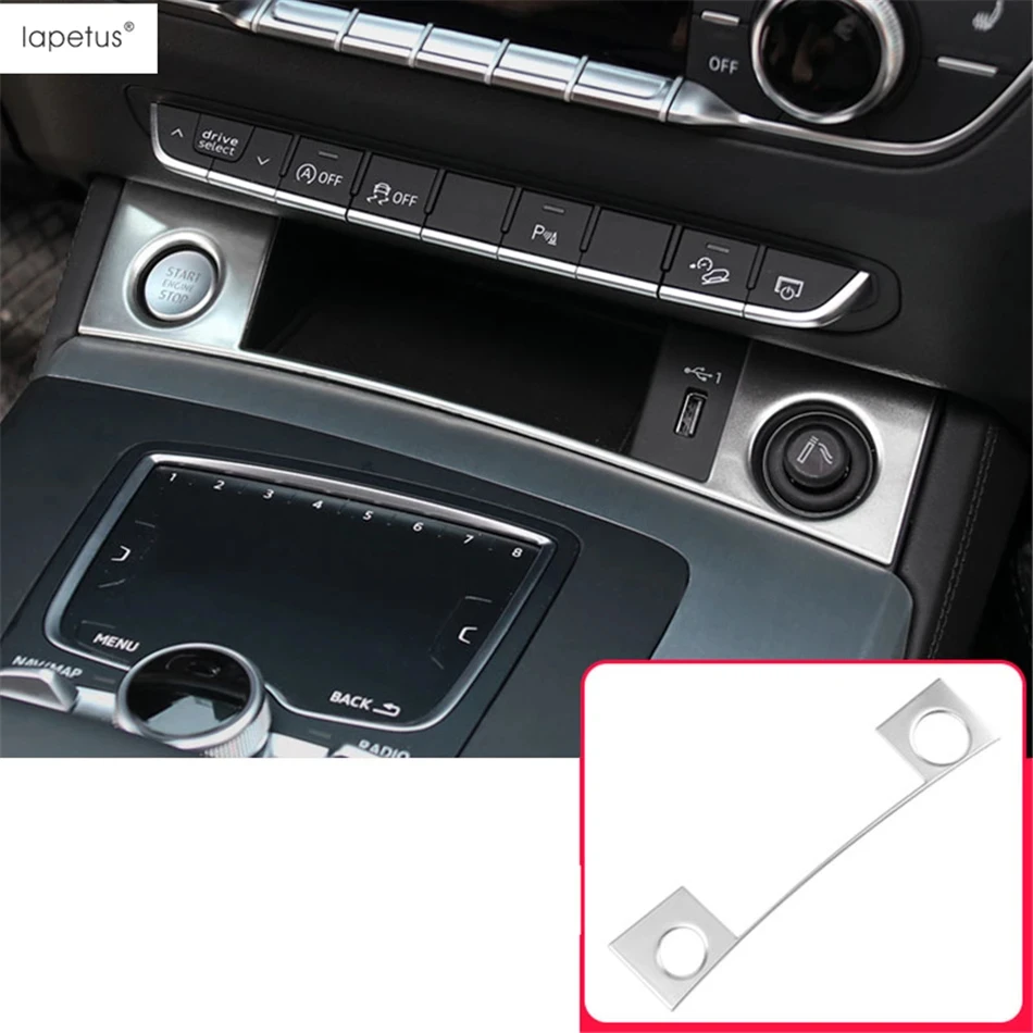 Dashboard Air AC Vents / Start Stop / Head Light / Warning Lamp / Rear Door Button Cover Trim Accessories For Audi Q5 2018 -2023