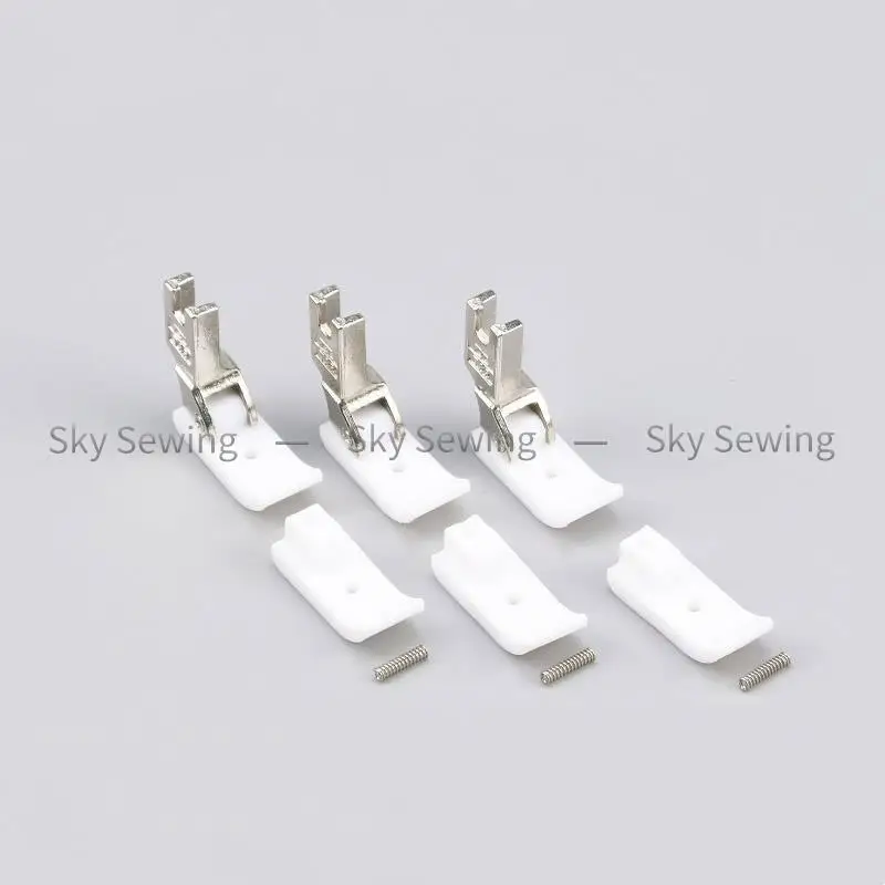 5 шт. T35CW плоская автомобильная прижимная лапка для швейной машины, пластиковая прижимная лапка, плоская автомобильная расширяющаяся губка, хлопковая прижимная лапка 15 м