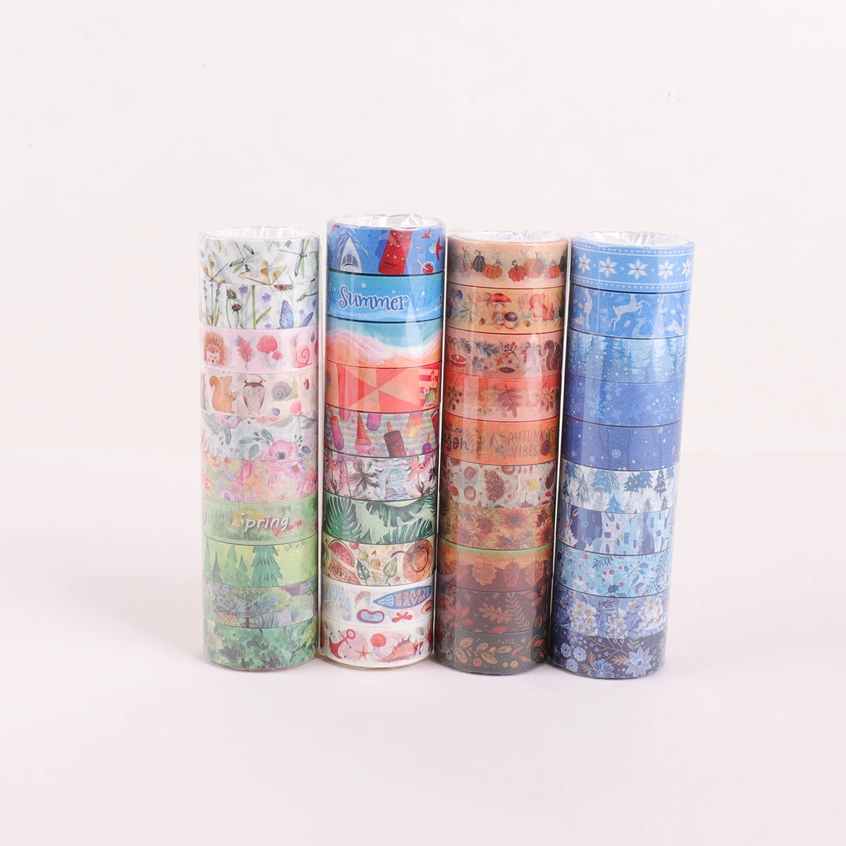 Four Seasons Washi Tape Diary Decoration DIY Masking Adhesiva Scotch for Scrapbooking Supplies  Festival Party Accessories Gift