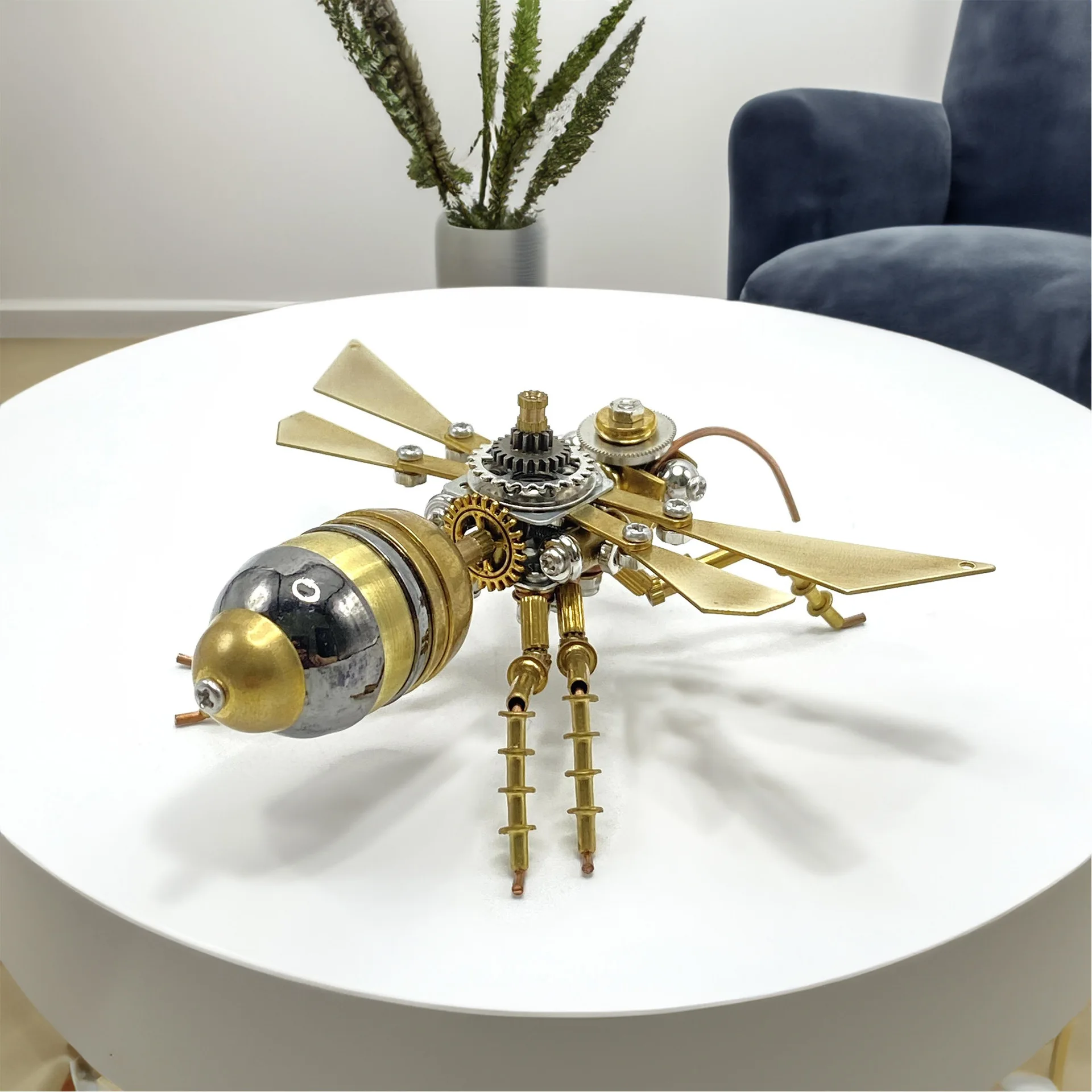 Insect Mechanical Flying Ant Metal DIY Pure Handmade Assembly Model 3D Stereoscopic Metal Birthday Gift