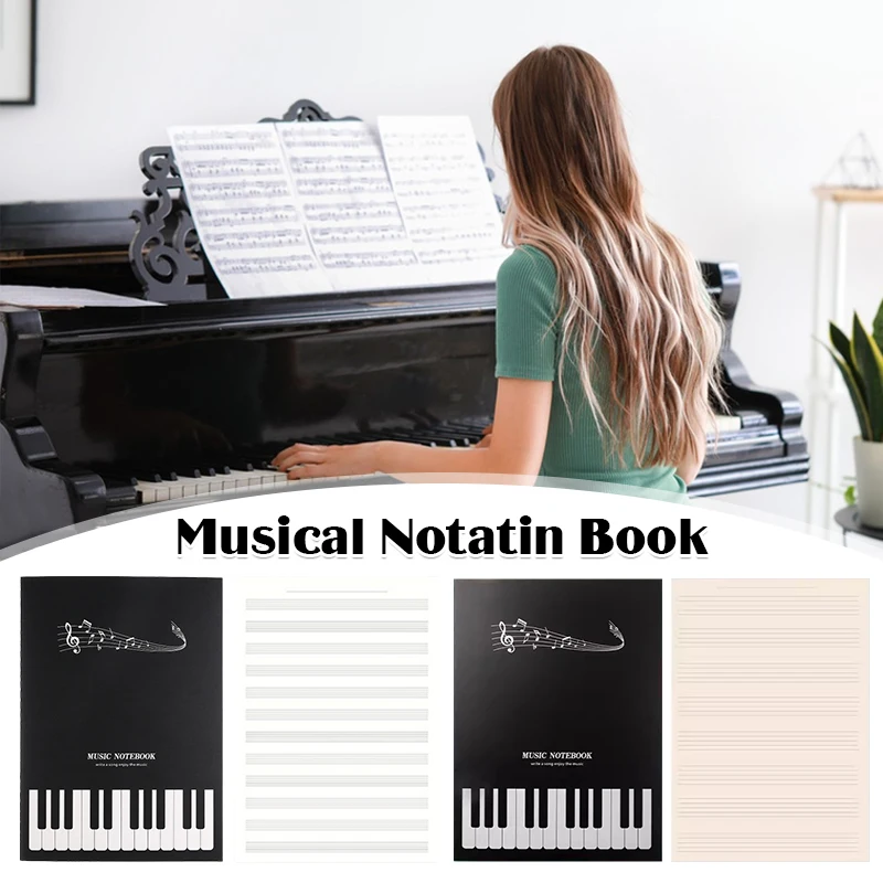 Blank Music Notebook Guitar Tablature Notebook Music Notebook Piano Blank Music Stave Staff Writing Paper 16 Sheets New