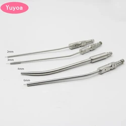 3pcs Dental Medical Surgery Aspirator Ferguson Frazier Suction Tube 2mm/3mm/4mm Stainless Steel Implant Surgical Tool