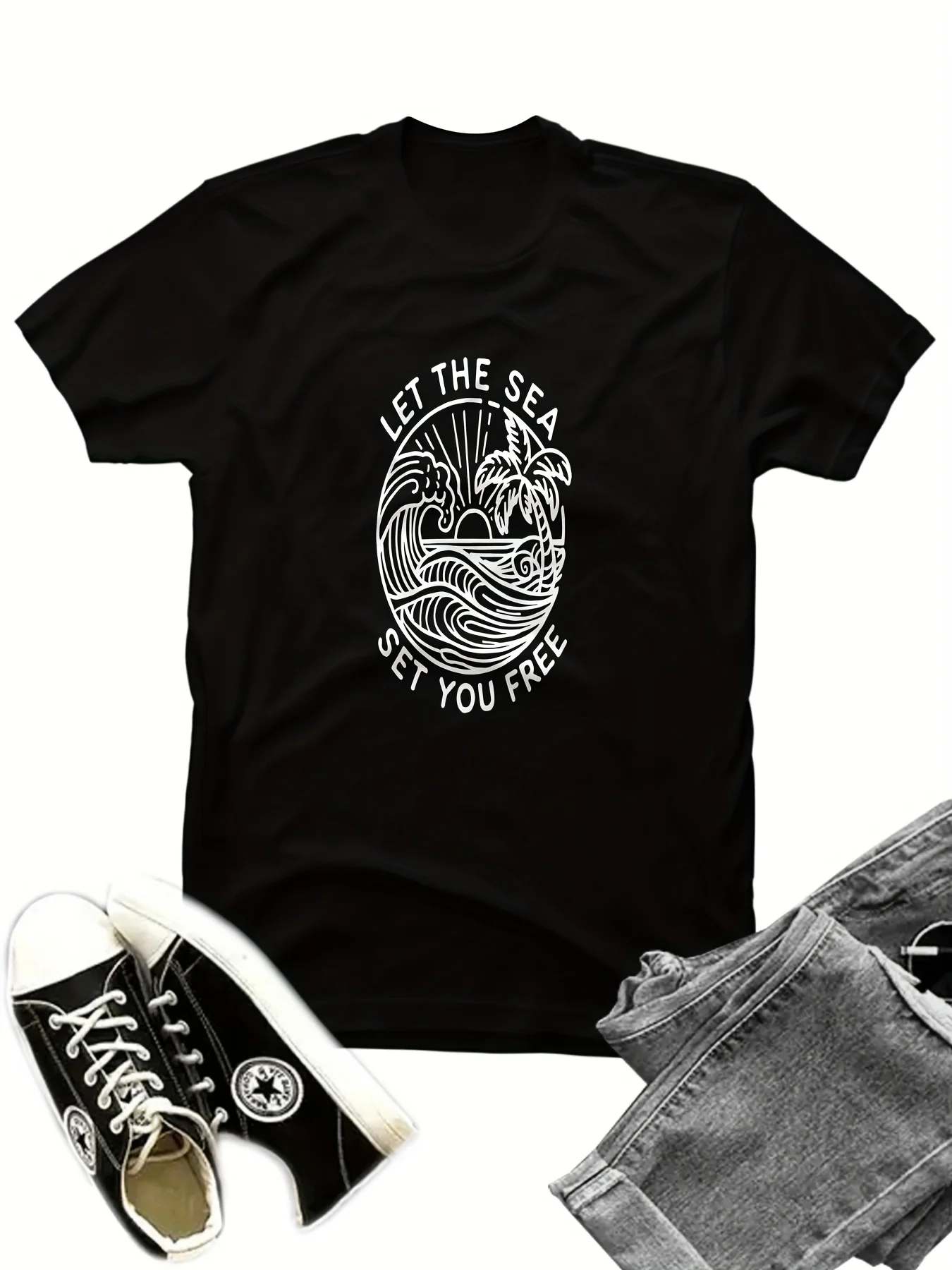 Enjoy the Summer with This Retro T-Shirt, a Unisex Short-Sleeve Tee with Humorous Designs, a Perfect Holiday and