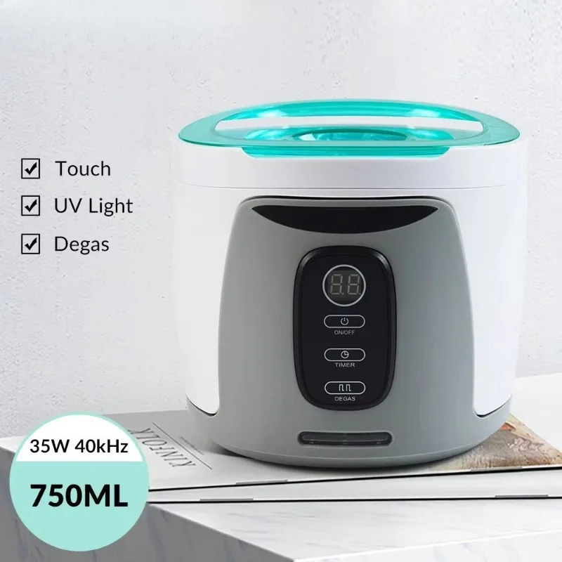 Professional Ultrasonic Cleaner High Efficiency Cleaning Machine for Jewelry Shop Household Watch Eyeglass and Small Accessories