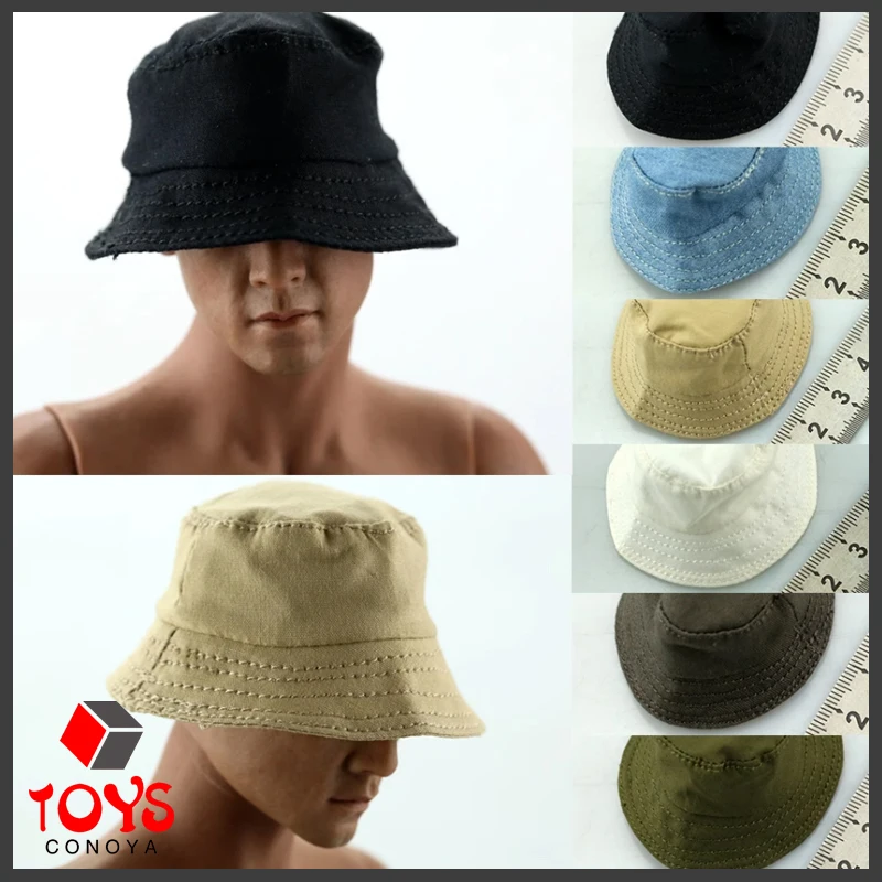 1/6 Male Female Soldier Outdoor Bucket Hat Fisherman Sun Cap Boonie Hat Model Fit 12-inch Action Figure Body Dolls