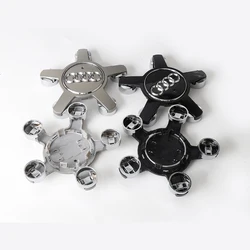 4Pcs Auto Emblem Hubcap Car Wheel Rim Five Claws Center Cap Hub Covers Accessories For Audi A1 A3 A5 A4 A4L A6 A6L A7 A8 RSQ3 8V