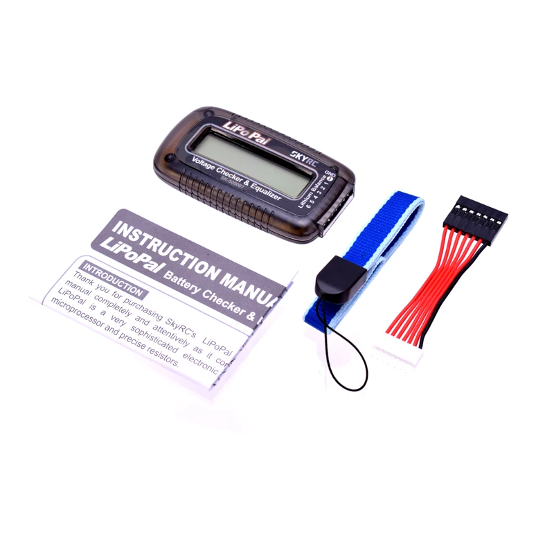 SKYRC LiPoPal 2-6S Lipo Battery Voltage Checker Equilizer Capacity Display Voltage Indicator Self Voltage Balancer