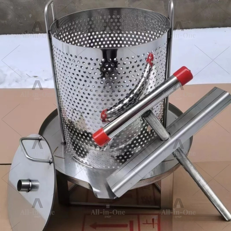 Honey Press Stainless Steel 304 Thickening Wax Press Honey Filter Small Household Honey Press
