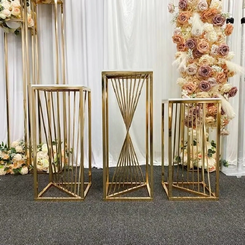Wholesale Wedding Dessert Table Decorations Hot Gilded Cake Table Center Pieces Table Decorations Wedding