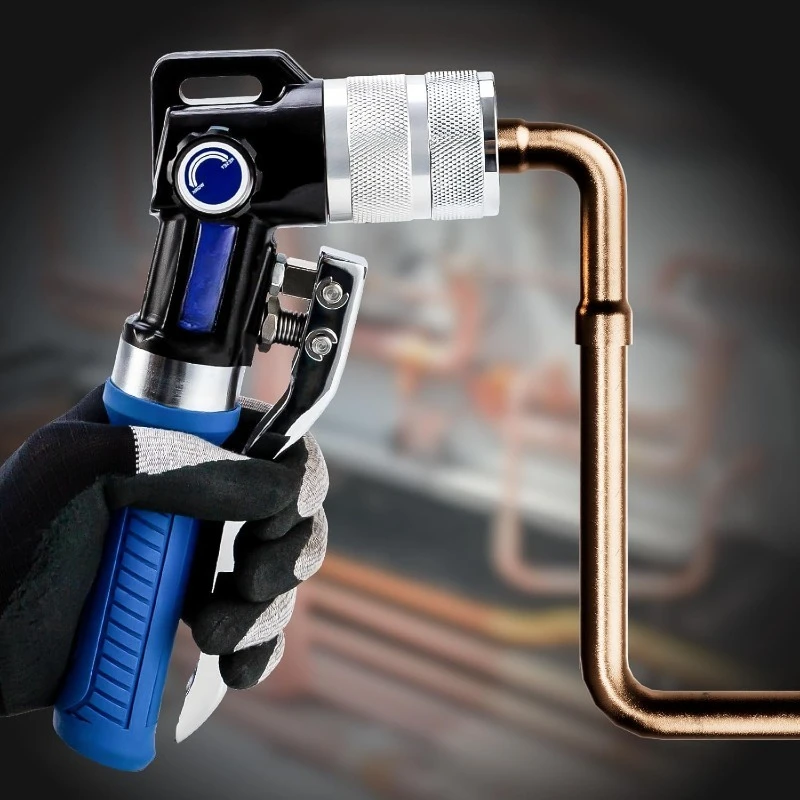 مجموعة أدوات التأرجح الهيدروليكي HVAC لأنابيب النحاس توسيع 3 8 بوصة إلى 1-5/8 بوصة، مع 11 قطعة فكي توسيع