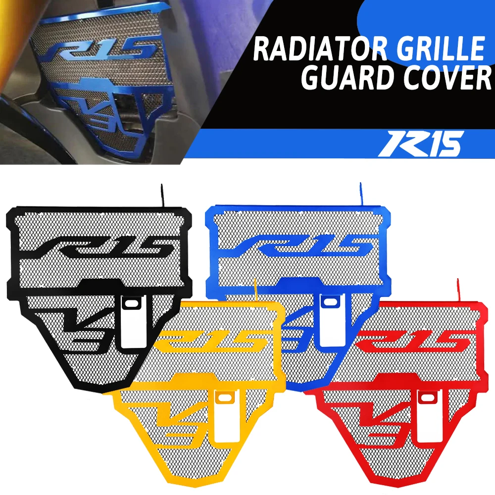 

Motorcycle YZF R15 V3 2023 2024 2025 2026 Radiator Grille Guard Cover Protector Grill For YAMAHA YZFR15 V3.0 YZF-R15 2018~2022