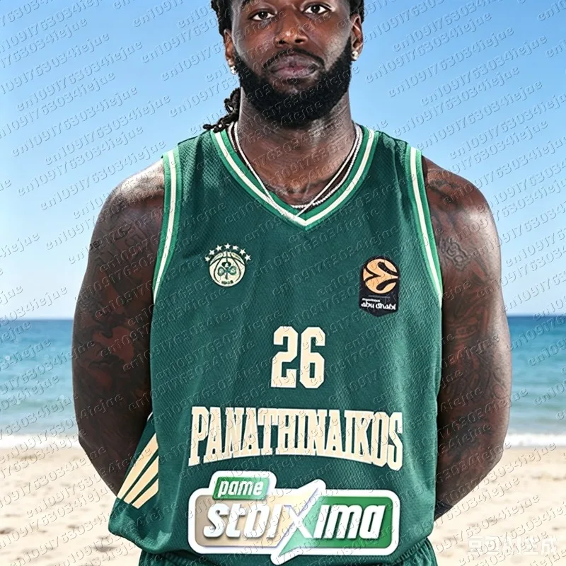 2026 Summer Greece Panathinaikos Athens Basketball Match Jersey Vest Sports Men Women Special Fan Training Tops Family Kids Tees