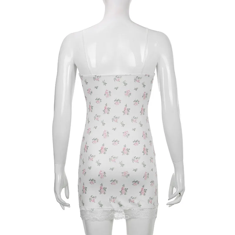 Retro pizzo floreale Design ter Dr Sexy Bal Gonna aderente Stretto dimagrante Estate Ins Or da donna Svel V-ne D...