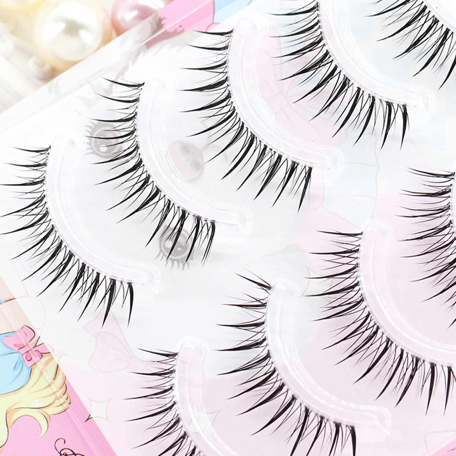 毎日のつけまつげフルストリップスパイクウィスピー厚いまつげ再利用可能なコスプレウィスピー ストリップまつげ化粧品学校ホームメイク
