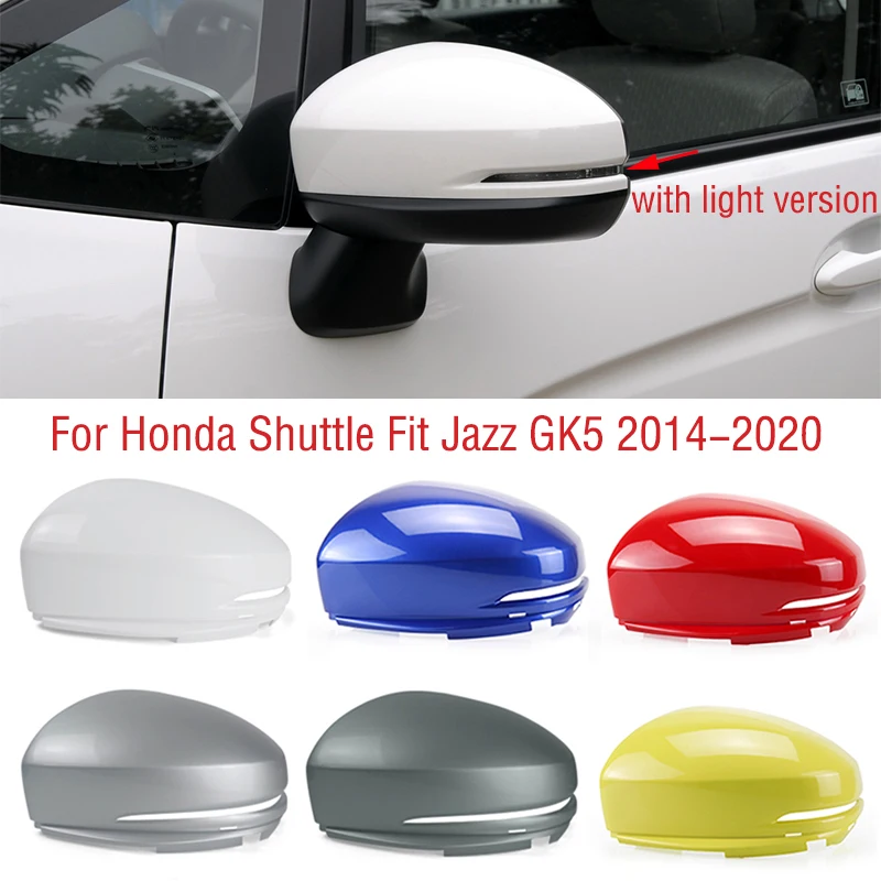 Dla Honda Fit Jazz Shuttle GK5 2014-2018 2019 2020 samochodów skrzydło drzwi boczne lustro osłona dom zewnętrzny widok z tyłu lustrzane osłony pokrywy
