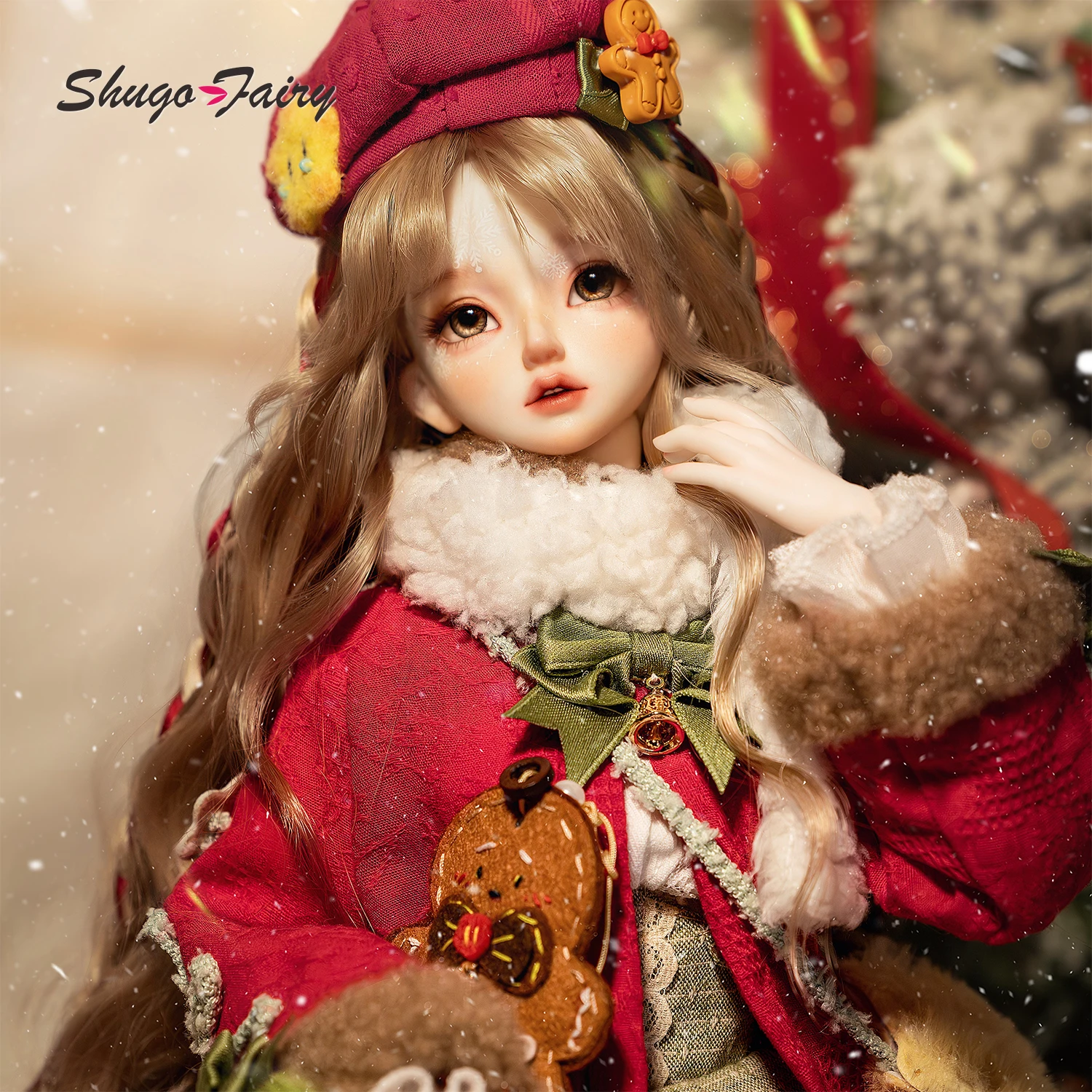 

BJD Doll 1/4 Sano F Head Winter Olaf Style with Snowflake Makeup Resin Figure for New Year Gift ShugaFairy