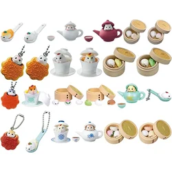 TARLIN Kawaii Cute Original Gashapon Figure Anime Golden Hamster Fine Food Bun Miniature Items Figurine Capsule Toys