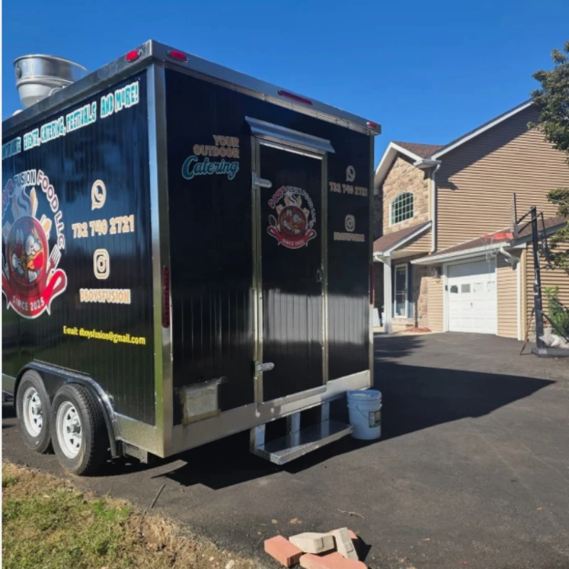 Street Modern Food Trailer Ice Cream Waffle Commercial Mobile Food Trailer Cart Dessert Donut Luxury Food Truck Mobile Kiosk
