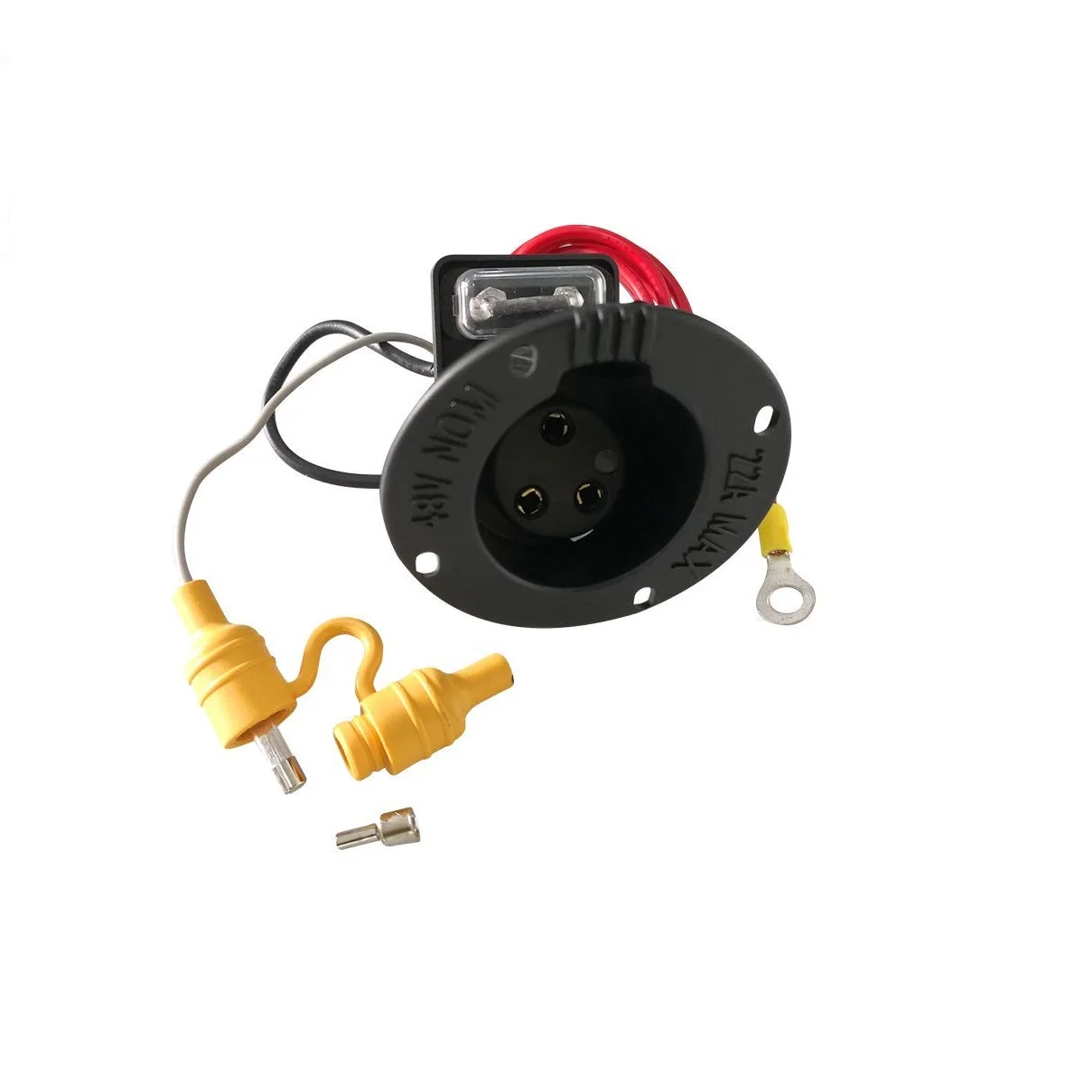 ABMV-48V Cord Plug & Receptacle For Club Car DS Precedent Golf Carts 2000 Up, 101828901, 101802101, 103375501
