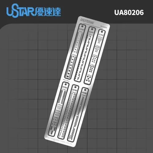 Ustar UA80026 ~UA90036 Linea di incisione Piastra Modifica modello Strumenti artigianali Kit modello in plastica Strumenti per hobby Modellazione fai da te