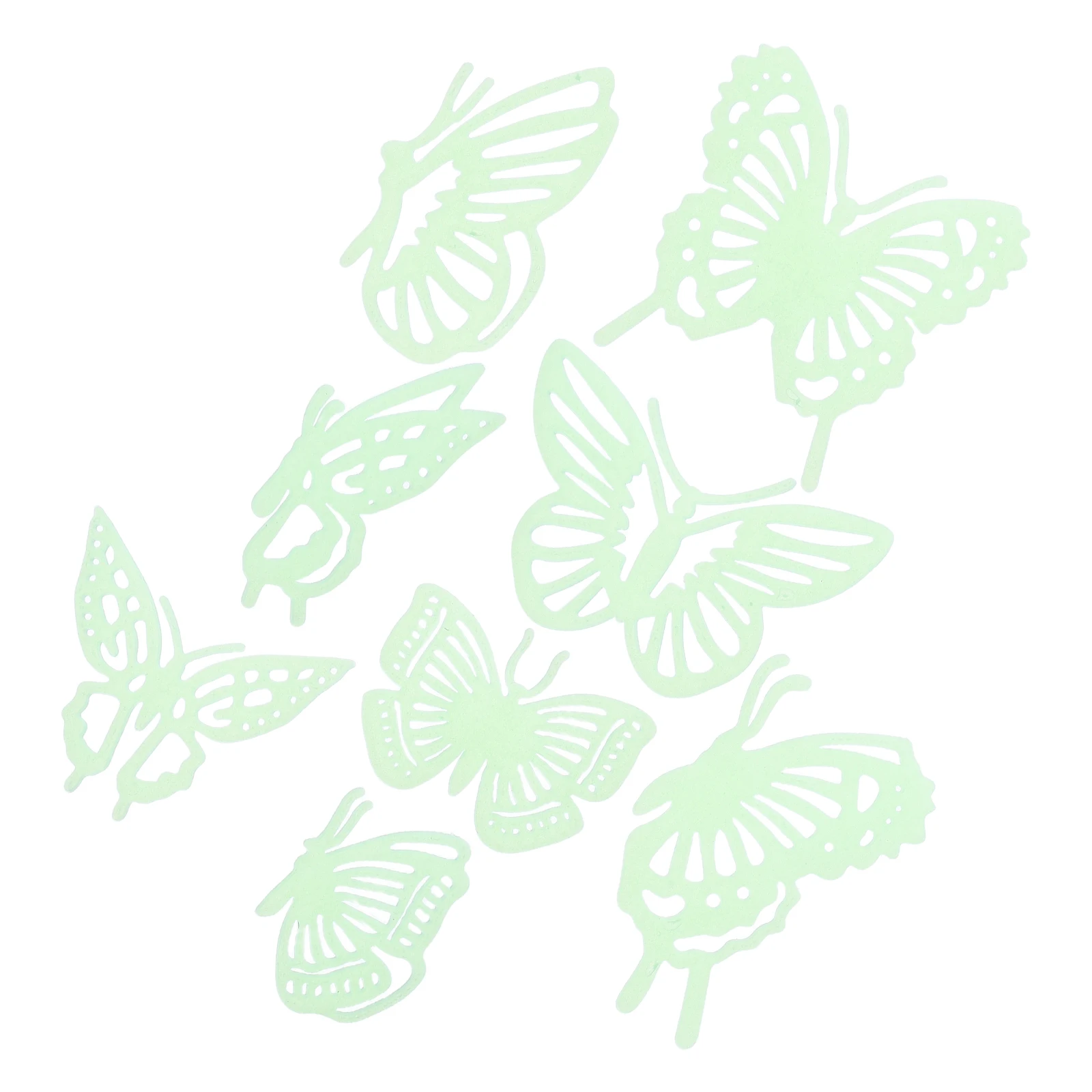 

8 Pcs Glowing Butterfly Wall Stickers Cute Removable Decals for Bedroom Girls Room Elegant Child Glow in Dark Decor