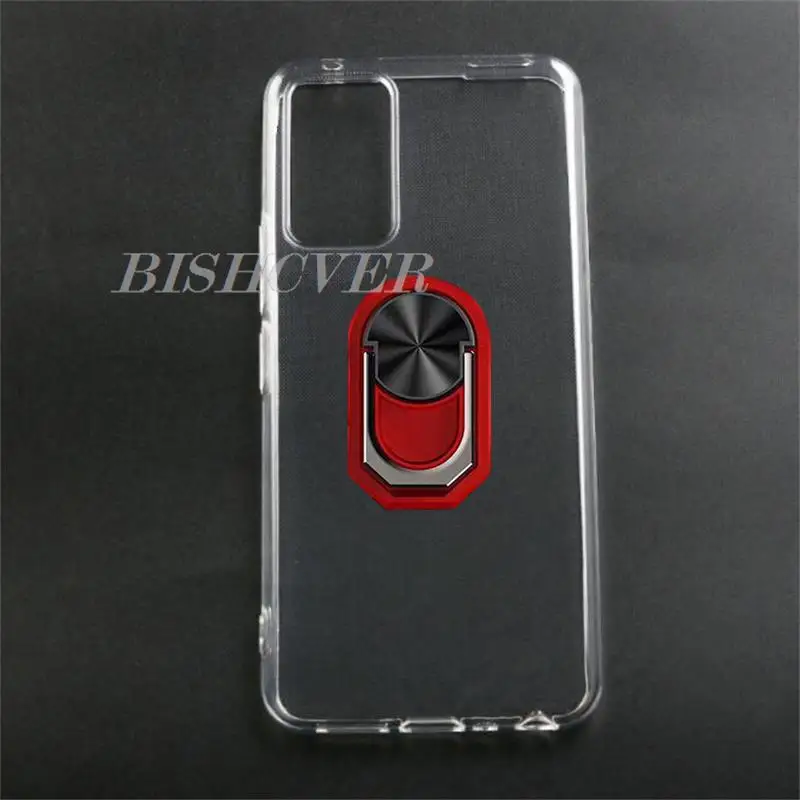 For TCL 405 406 408 T506D T507D1 T507A T507U Back Ring Holder Bracket Phone Case Smartphone TPU Soft Silicone Cover