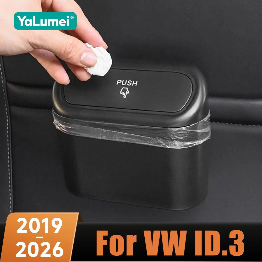 Auto-Haltegriffe, abgehängter Mülleimer-Organizer, ABS-Zubehör für Volkswagen VW ID.3 ID.4 2019 2020 2021 2022 2023 2024 2025 2026