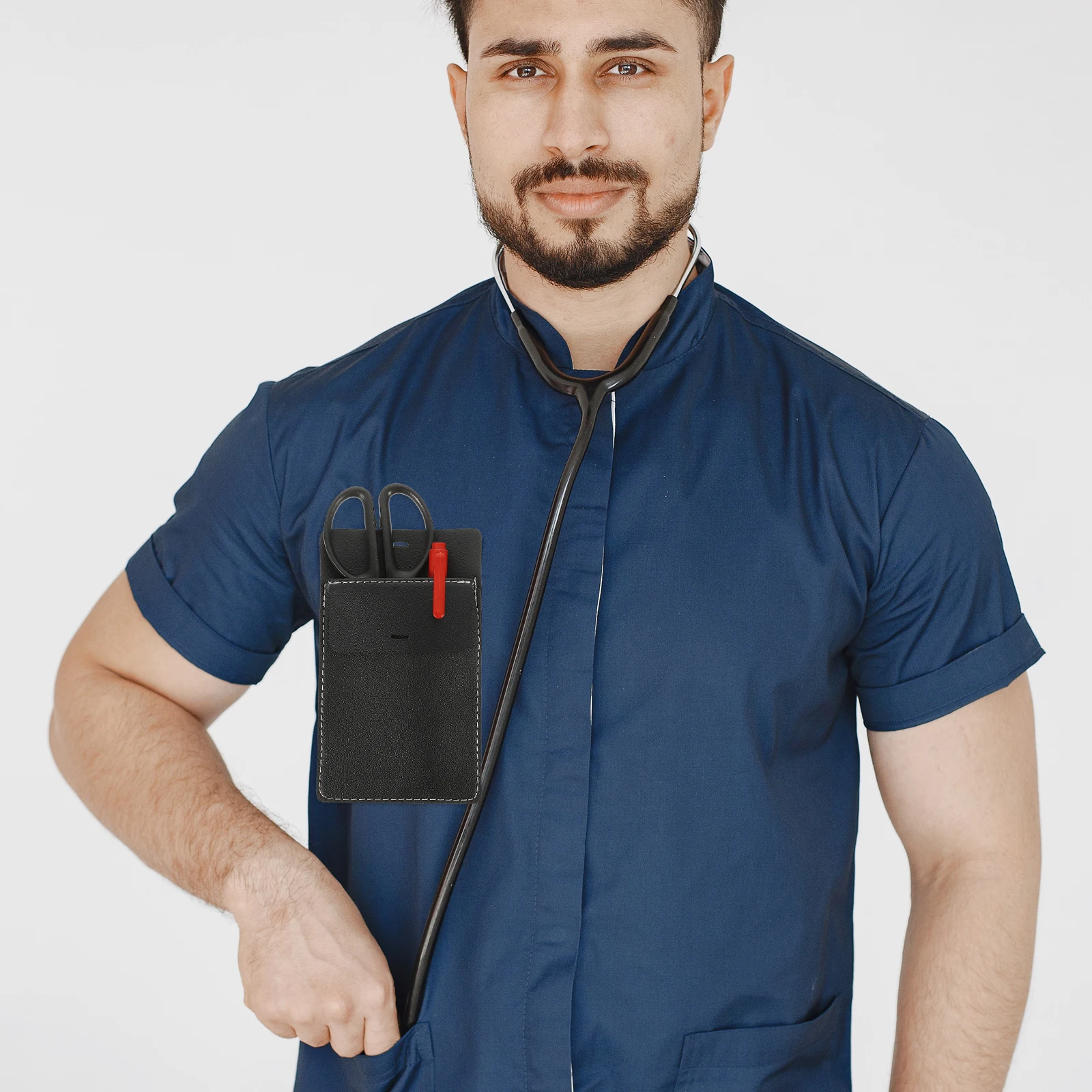 

Pen Holder Shirt Pocket Protector Pouch Protectors for Lab Coats Organizer Pencil
