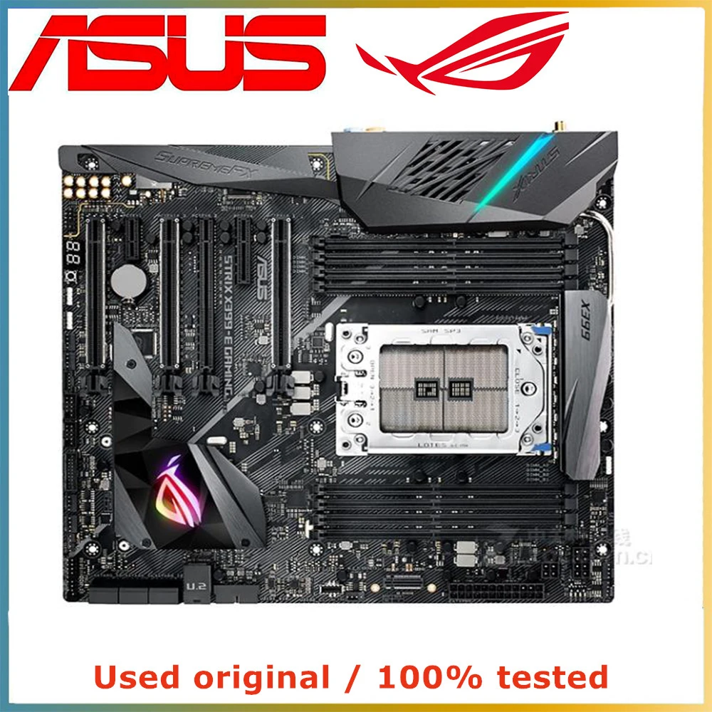 For ASUS ROG STRIX X399-E GAMING Socket TR4 DDR4 128G SATA III PCI-E 3.0 X16 Motherboard