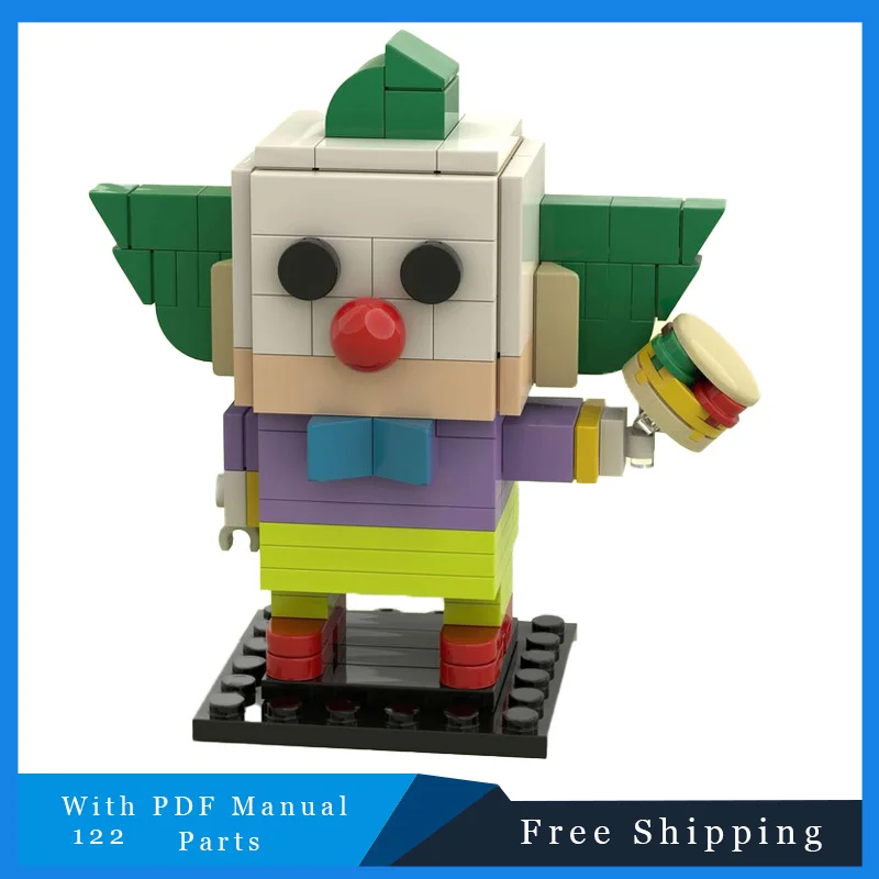 

122 PCS Famous Character Cute Joker Brickheadz Model Building Blocks DIY Assembly Bricks Toys For Kids Christmas Surprise Gifts