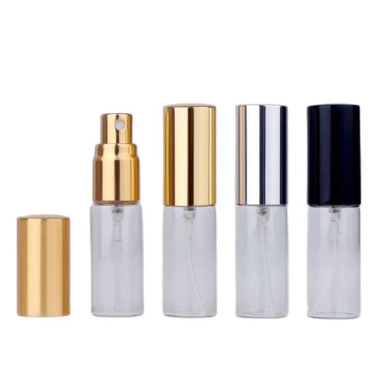 

100pcs/lot 5ml Empty Cosmetic Case Travel Spray Bottle Perfume For Gift Sample Mini Bottle Parfum Makeup Containrs