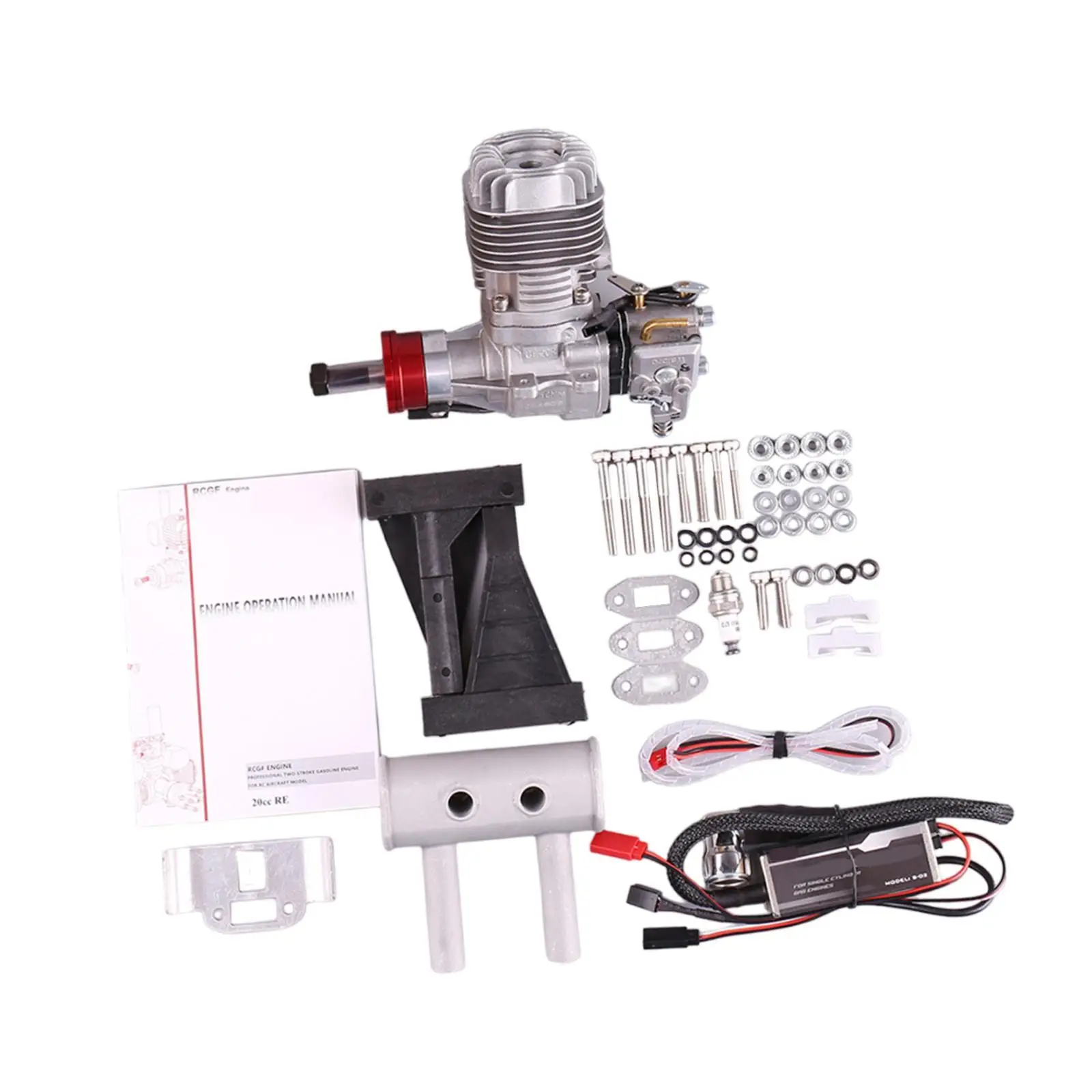 

RC Airplane Engine for RC Fixed-wing Airplane Portable Single Cylinder Two Strokes Sturdy Replacement RC Aircraft Accessories