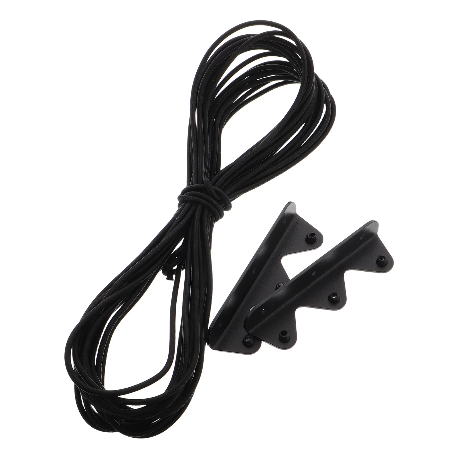 

1 Set Elastic Bungee Cord Rope Anti-Fall Guard Strap With Bracket For Camping Floating Shelf, Luggage, Kitchenware Storage,