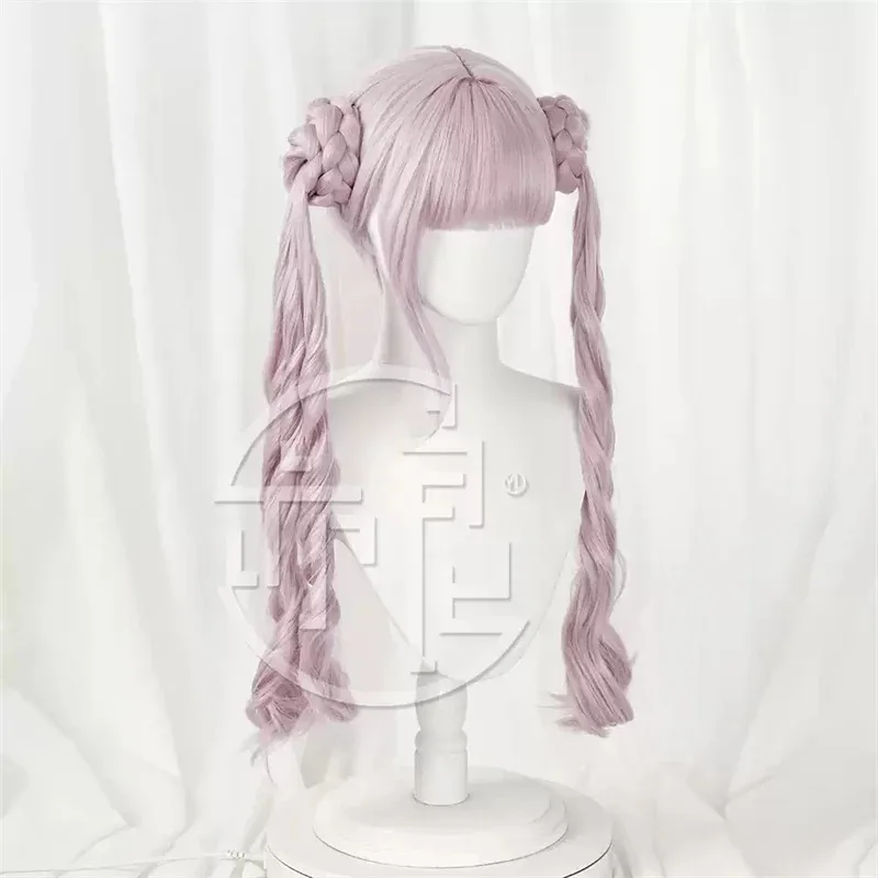 

CyThe Hundred Line Kako Tsukumo Cosplay Wig 65cm Long Double Ponytail Hair Last Defense Academy Halloween Party Women Girls