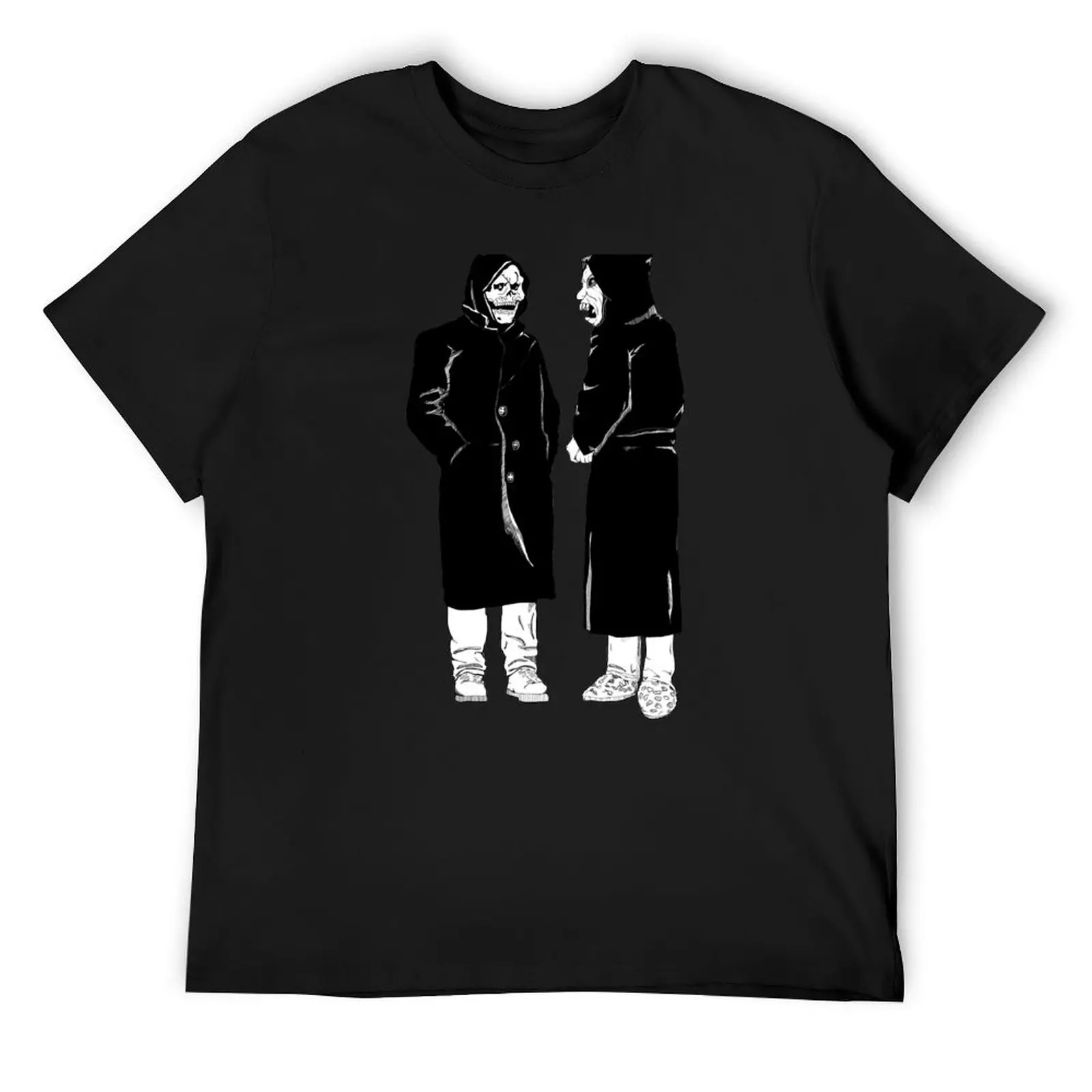 

brand new - the devil and god T-Shirt blacks anime figures Funny t-shirts luxury clothes men