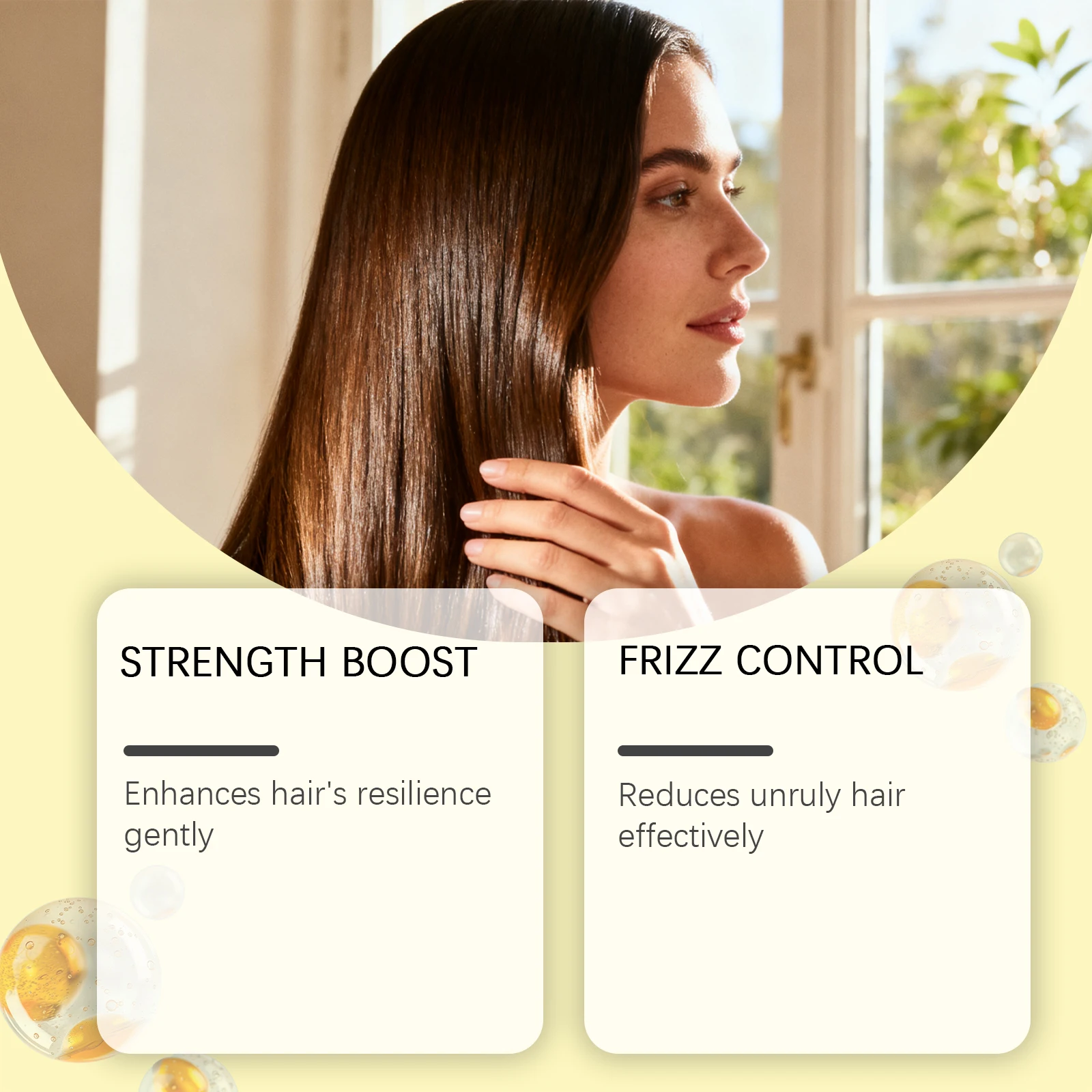 Hair Styling Spray Strong Hold Enhance Luster Non-greasy Quick-Dry Moisturizing Thickening Volumizing Natural Hair Holding Mist