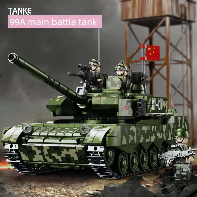 

Военный классический набор строительных блоков времен Второй мировой войны, танки, самолеты, комбинация автомобилей и каннеров, идеальные подарки для мальчиков