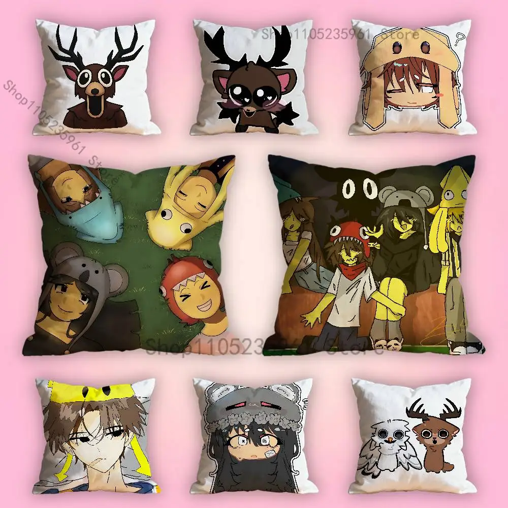 

99 N-Nights in the F-Forest Deer Pillowcase for Sofa Room Office Decor Printing Protector Cushion Cover Valentine gift Custom