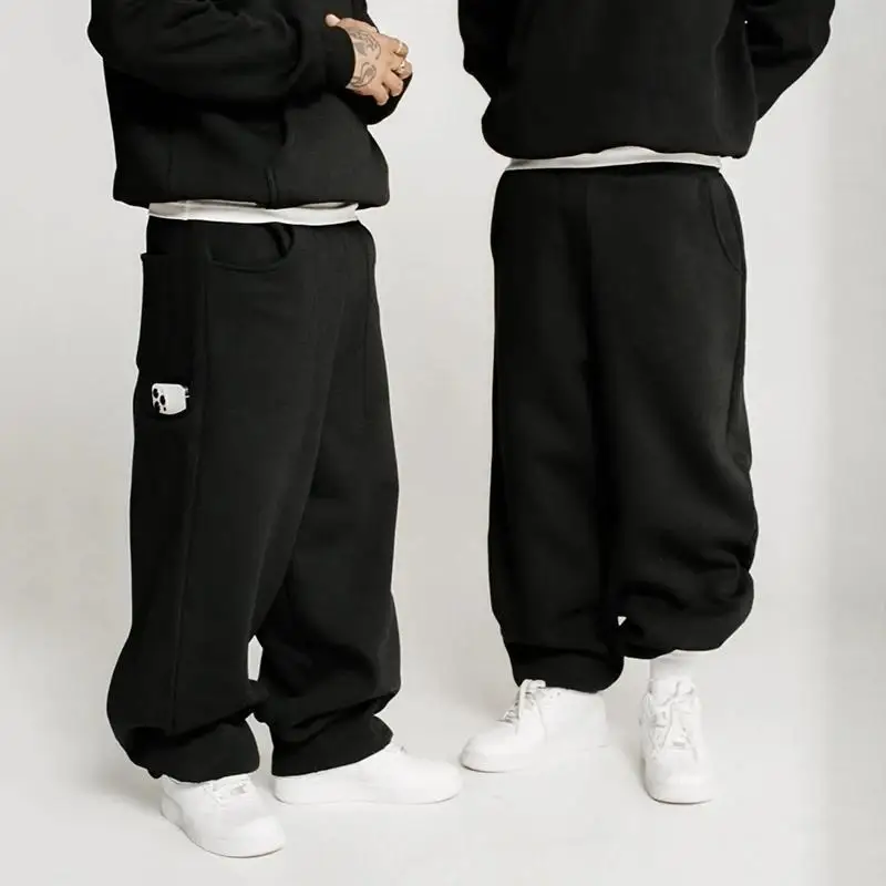 2025 نمط جديد ملابس رياضية غير رسمية السراويل Y2K نمط الشارع متعددة جيب فضفاضة ومريحة Sweatpants للرجال والنساء