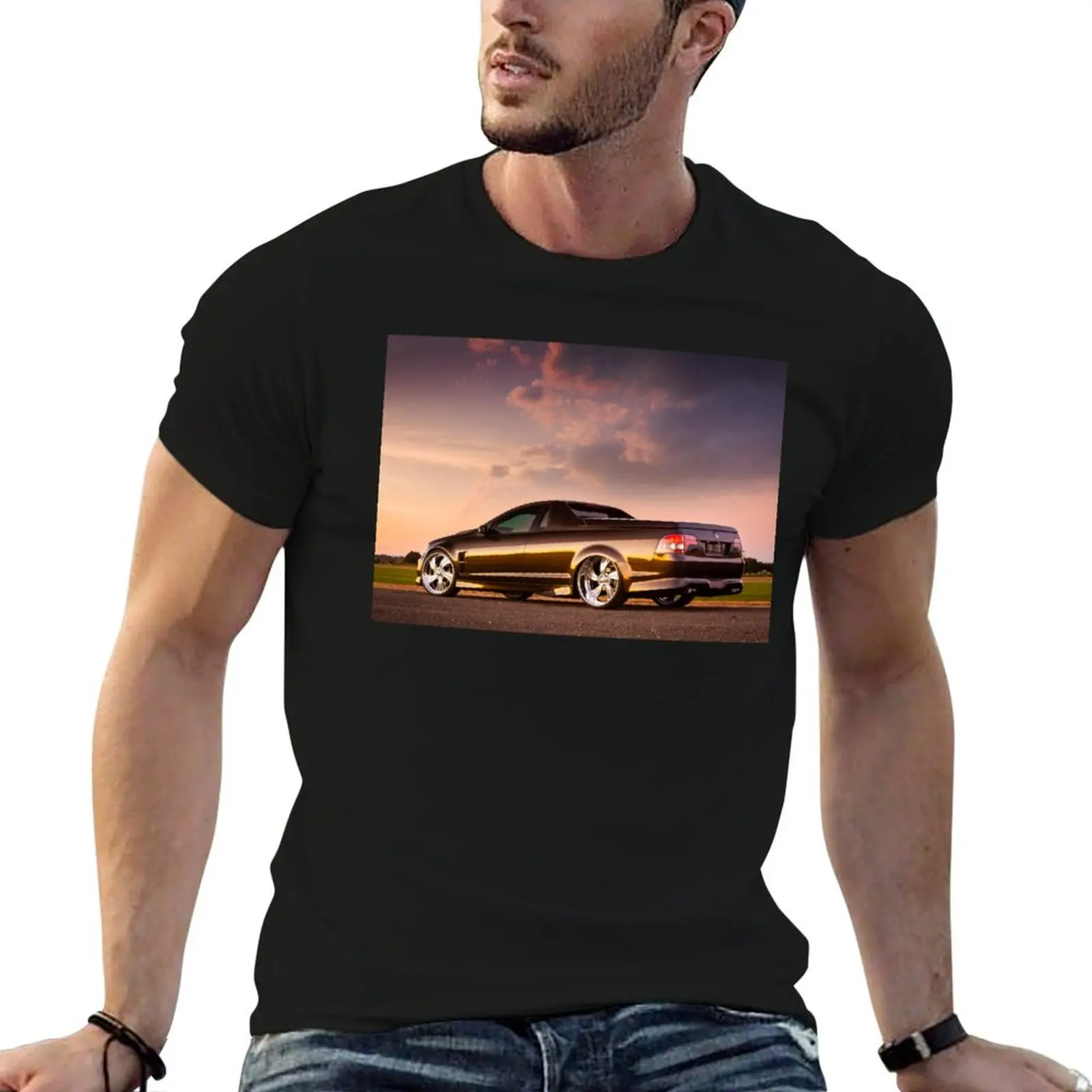 Peter Robson's Holden VE Commodore Ute T-Shirt Fashion Casual Short Sleeve T-Shirt