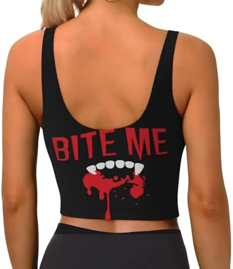 Women Scoop Neck Sports Bras Removable Pads Yoga Gym Top U Back Fitness Tank Tops Sleeveless Athletic Sports Vest