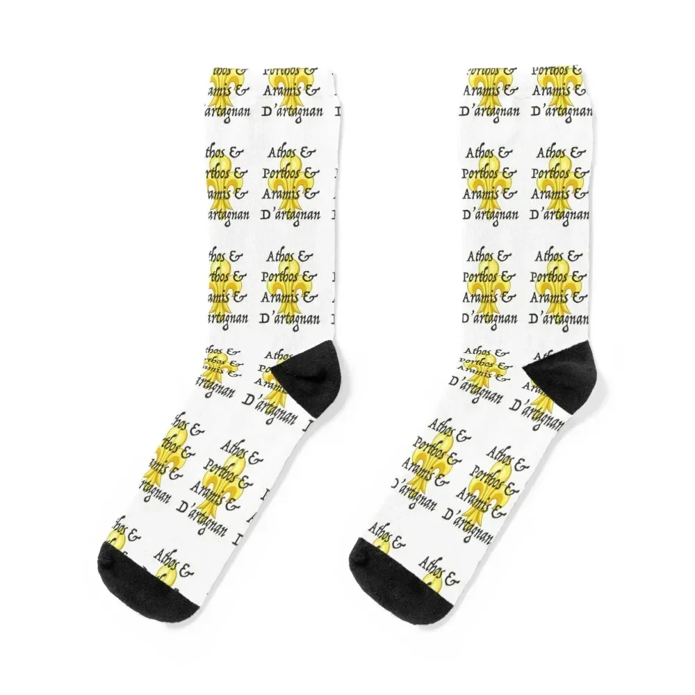 The Three Musketeers Socks Christmas custom sports floor loose Boy Socks Women's