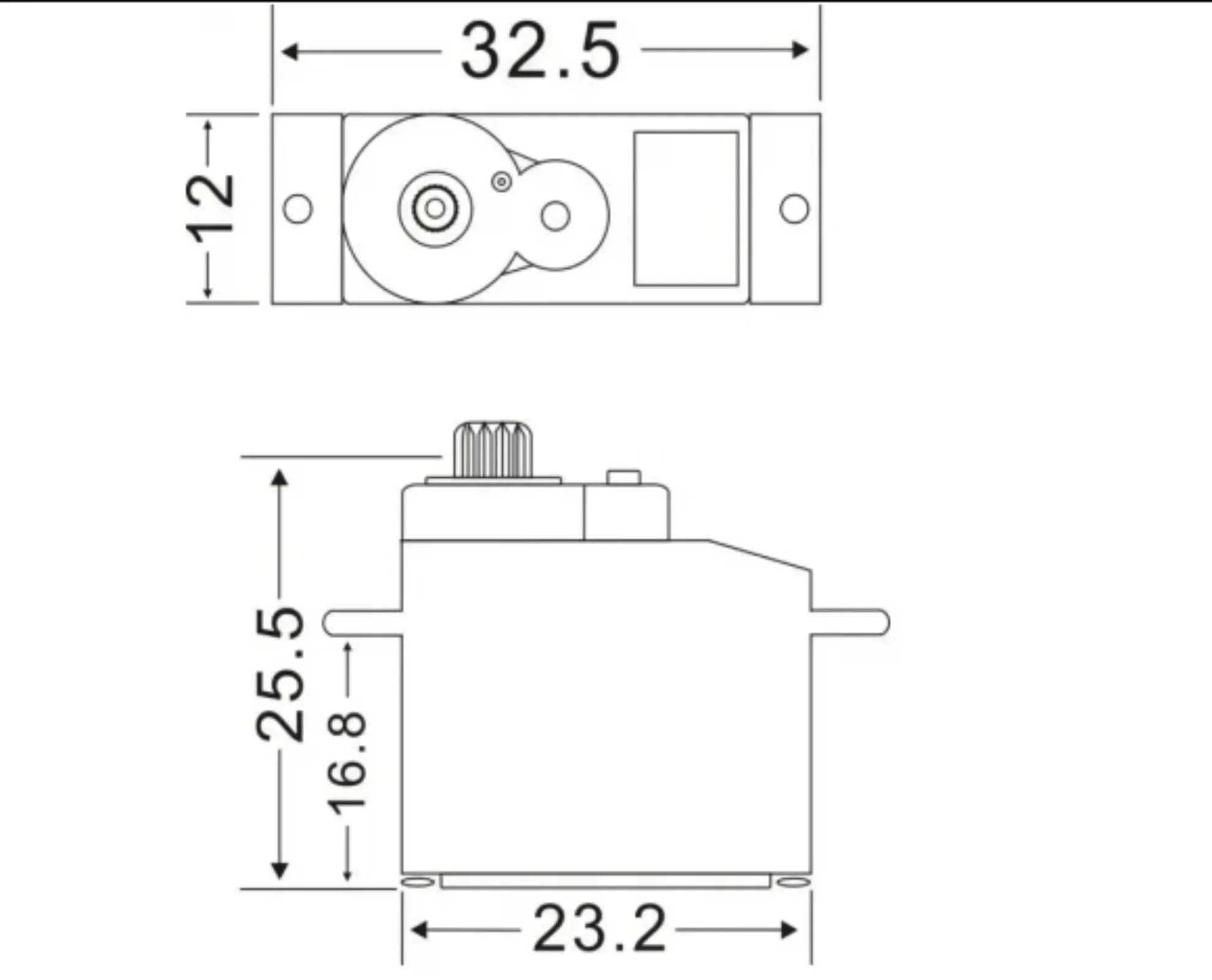 Feetech FT90M Mini 180 Degree Angle 2kg Torque Micro Robot RC Servo Motor for Automatic Curtain/Smart Lock/Airplane Servos